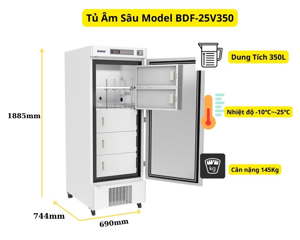 Tủ Âm Sâu Bảo Quản Mẫu Vật